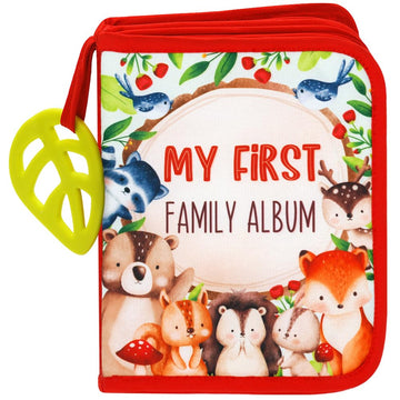 Urban Kiddy Baby'S My First Family Album | Soft Photo Cloth Book Gift Set For Newborn Toddler & Kids (Woodland)