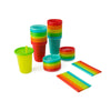 The First Years Take & Toss Toddler Straw Cups - Spill Proof Toddler Sippy Cups With Snap On Lids And Straws - Toddler Feeding S