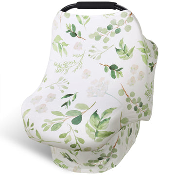 Nursing Cover Breastfeeding Scarf, Car Seat Covers For Babies Infant Carseat Canopy, Stretchy Soft Breathable Multi-Use Cover Up