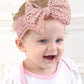 Zurlefy Stretchy Baby Girl Headbands Bows, Infant Headband Bows For Baby Bonnet Newborn Head Wraps Toddler Unisex (03H-17)