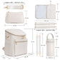Minsong Diaper Bag Backpack, Fashion Leather Mommy Backpacks, Travel Baby Diaper Bags With In Bag Organizer And Changing Pad (Pe