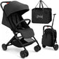 Jovial Lightweight Baby Stroller, Folding Travel Stroller with Reclining Seat, Canopy, 5-Point Safety Harness, Storage Basket, S