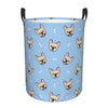 Pevtufa Cute French Bulldog Foldable Laundry Basket Organizer,Fabric Clothes Toy Storage Basket Nursery Hamper Storage Bin For H