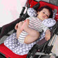 Natudeco Children Head Body Support Cushion Removable Infant Stroller Cushion Mat Breathable Child Car Seat Liner Replacement Fo