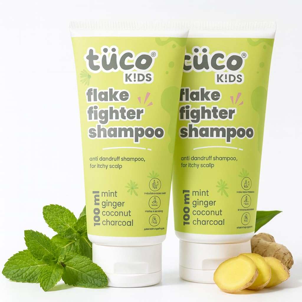 Tuco Kids Flake Fighter Anti Dandruff Shampoo | Dry & Itchy Scalp | Paraben & Sls Free | 100 Ml (Pack Of 2)