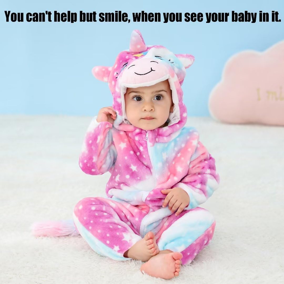 Baby Unicorn Costumes Unisex Toddler Outfit Halloween Dress Up Romper 18-24 Months