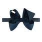 Rufflebutts Girls Navy Bow Headband - One Size