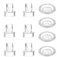 6pcs Duckbill Valves and 4pcs Silicone Diaphragm Compatible with Momcozy S12 Pro/S9 Pro Wearable Breast Pump Accessories,Mom Coz