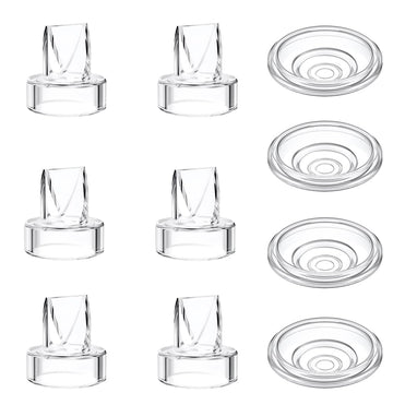 6pcs Duckbill Valves and 4pcs Silicone Diaphragm Compatible with Momcozy S12 Pro/S9 Pro Wearable Breast Pump Accessories,Mom Coz