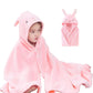 Ifarymes Toddler Bath Towel Baby Towels With Hood 27.5'X55' Ultra Absorbent Soft Bathrobe Blanket Kids Shower Towel For Girls