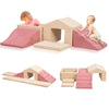 Loaol Foam Climbing Toys For Toddlers, 6Pcs Climb And Crawl Activity Playset, 5 In 1 Soft Crawling Climbing Blocks Indoor, Toddl