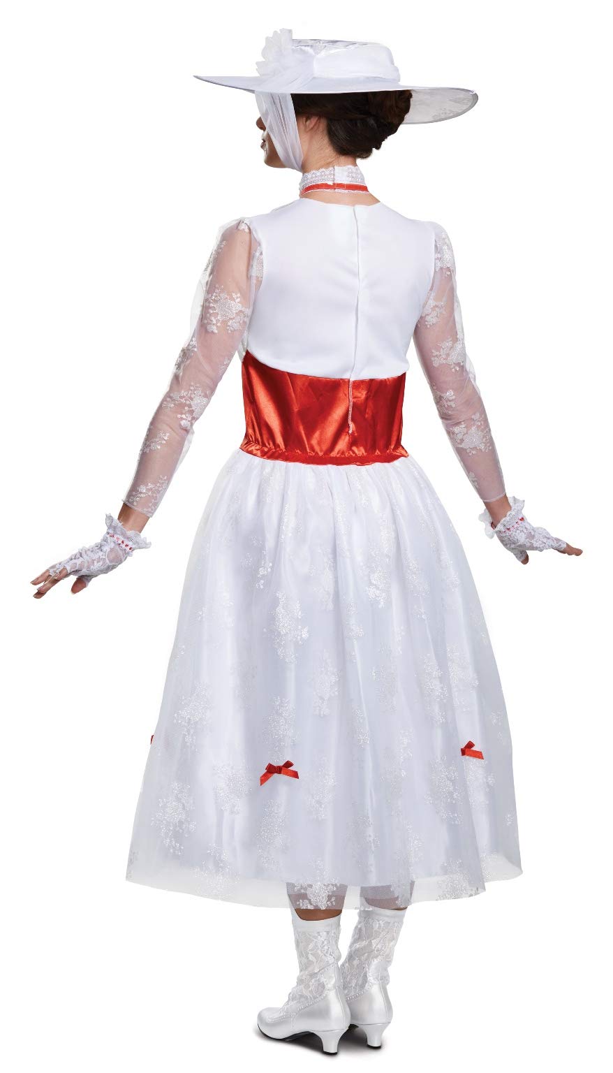 Disguise Disney Mary Poppins Deluxe Girls' Costume , White, Medium/(7-8)