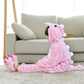 Fanhong Kids Dinosaur Onesie Pajamas Halloween Costume Child Christmas Cosplay Pyjama Plush Fleece Sleepwear (Pink Dinosaur, 2 Y