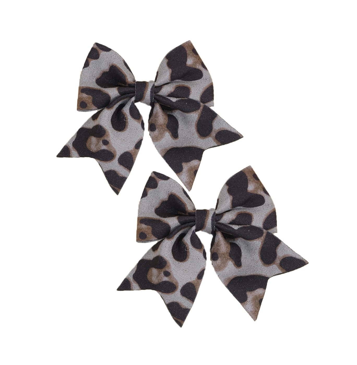Baby Girls Leopard Bow hairpin girls leopard bow Hair Accessories for women.(FJ65) (2)
