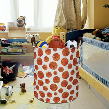 Hkec 19.7' Basketball Laundry Basket,Dirty Clothes Laundry Hamper,Waterproof Foldable Toys Storage Bin,Room Decor, Gift Baskets