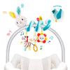 Koty Car Seat Toys, Infant Spiral Plush Toys, Baby Stroller Toys Hanging Crib Activity Toy for CarSeat Crib Bed Stroller, Rabbit