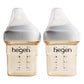 hegen Baby Bottles - Anti Colic Baby Bottles Wide Neck - Breastfeeding System 5 oz with Slow Flow Teats (2 Pack)