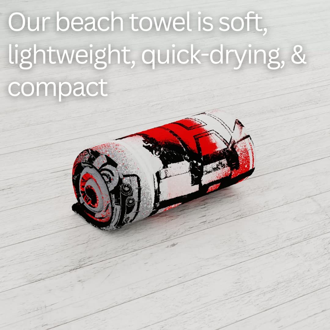 Franco Transformers Optimus Prime Super Soft Cotton Bath/Pool/Beach Towel, 60 In X 30 In, (Official Licensed Product) Collectibl