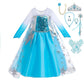 Dressy Daisy Little Girls Ice Princess Dress Costume Birthday Halloween Christmas Fancy Party Dresses with Cape and Accessories