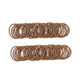 100 Pcs Baby Girls Hair Ties No Crease Hair Bands Elastic Ponytail Holders Thin Hair (2 Mm X 2.5 Cm,Light Brown)