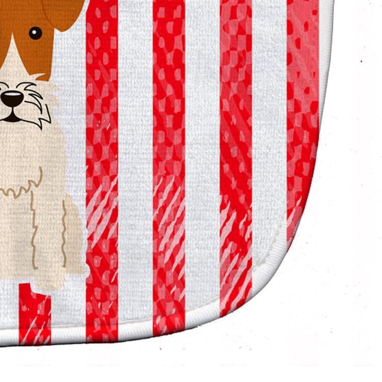 Carolines Treasures Patriotic USA Baby Bib, Wire Fox Terrier, Large