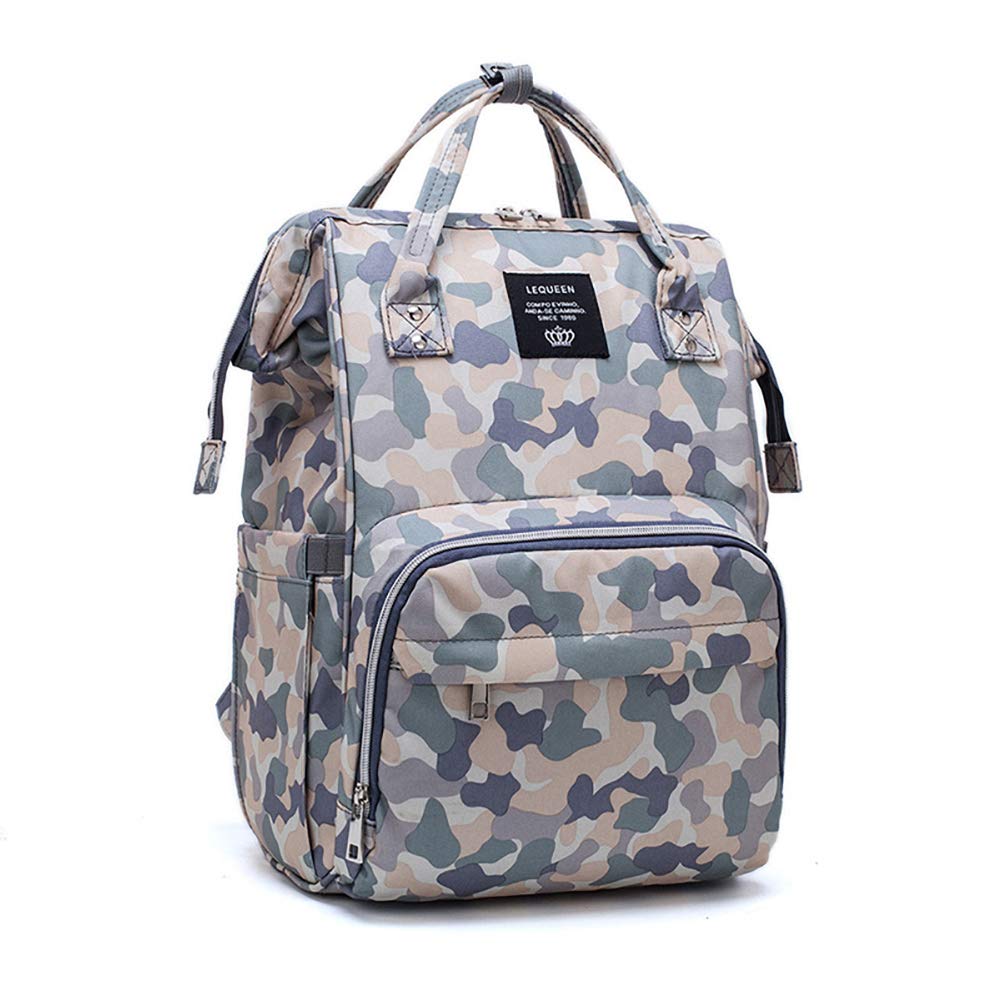 Starte Camo Diaper Bag Backpack, Large Multifunction Waterproof Travel Backpacks For Mom/Dad With Insulated Pockets&Stroller Str
