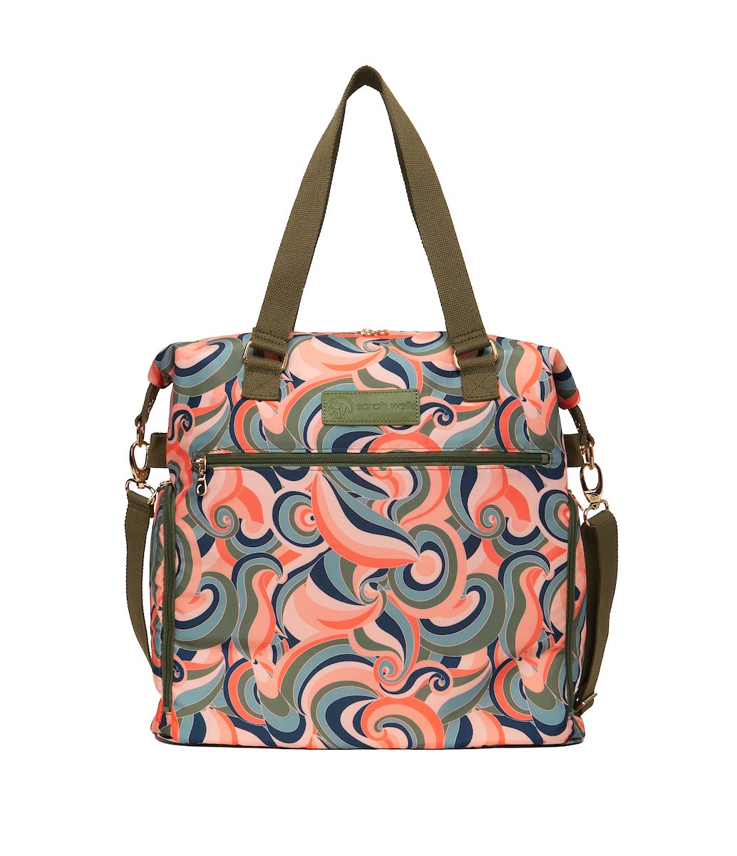 Sarah Wells 'Lizzy Breast Pump Bag With Carrying Handles And Crossbody Strap - Insulated Pockets - Compatible With Most Portabl