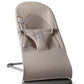 BabyBjrn Bouncer Balance Soft, Tri-Fabric, Sand Grey | 2-in-1 Adjustable Baby Bouncer Seat and Toddler Chair, Newborn to Toddler