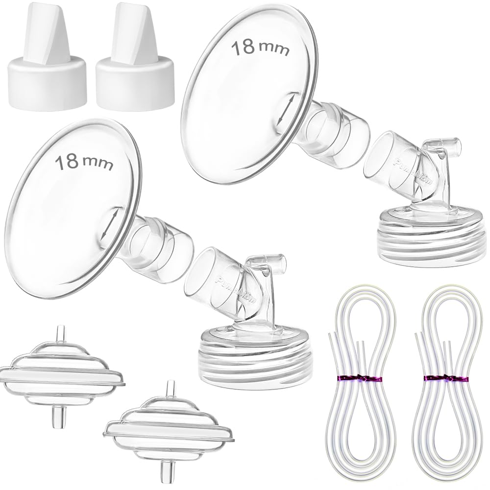 Pumpmom-Us 18Mm Flange Pump Parts For Spectra S2 Spectra S1 Spectra 9 Plus Breastpump, Flange Valve Tubing Backflow Protector, N