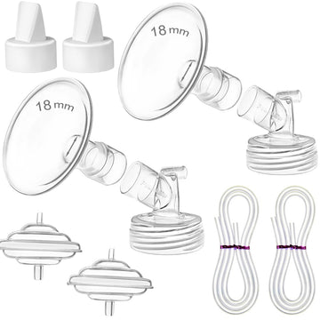 Pumpmom-Us 18Mm Flange Pump Parts For Spectra S2 Spectra S1 Spectra 9 Plus Breastpump, Flange Valve Tubing Backflow Protector, N