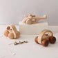 Wooden Baby Car and Airplane Toys,Wood Push Car for Toddler Montessori Baby Grip Toy Car,Gifts for Boys and Girls,Push and Pull 