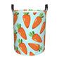 Pevtufa Cartoon Carrot Foldable Laundry Basket Organizer,Fabric Clothes Toy Storage Basket Nursery Hamper Storage Bin For Househ