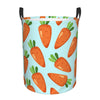 Pevtufa Cartoon Carrot Foldable Laundry Basket Organizer,Fabric Clothes Toy Storage Basket Nursery Hamper Storage Bin For Househ