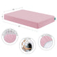 Biloban 3-Piece Toddler Sheet Set For Girl, Toddler Bedding Set Microfiber Includes Crib Mattress Sheet, Flat Sheet And Envelope