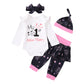 Aslaylme Baby Girl New Year Outfit Newborn 1St New Year Clothes First New Year Bodysuit (White-Long,3-6 Months)