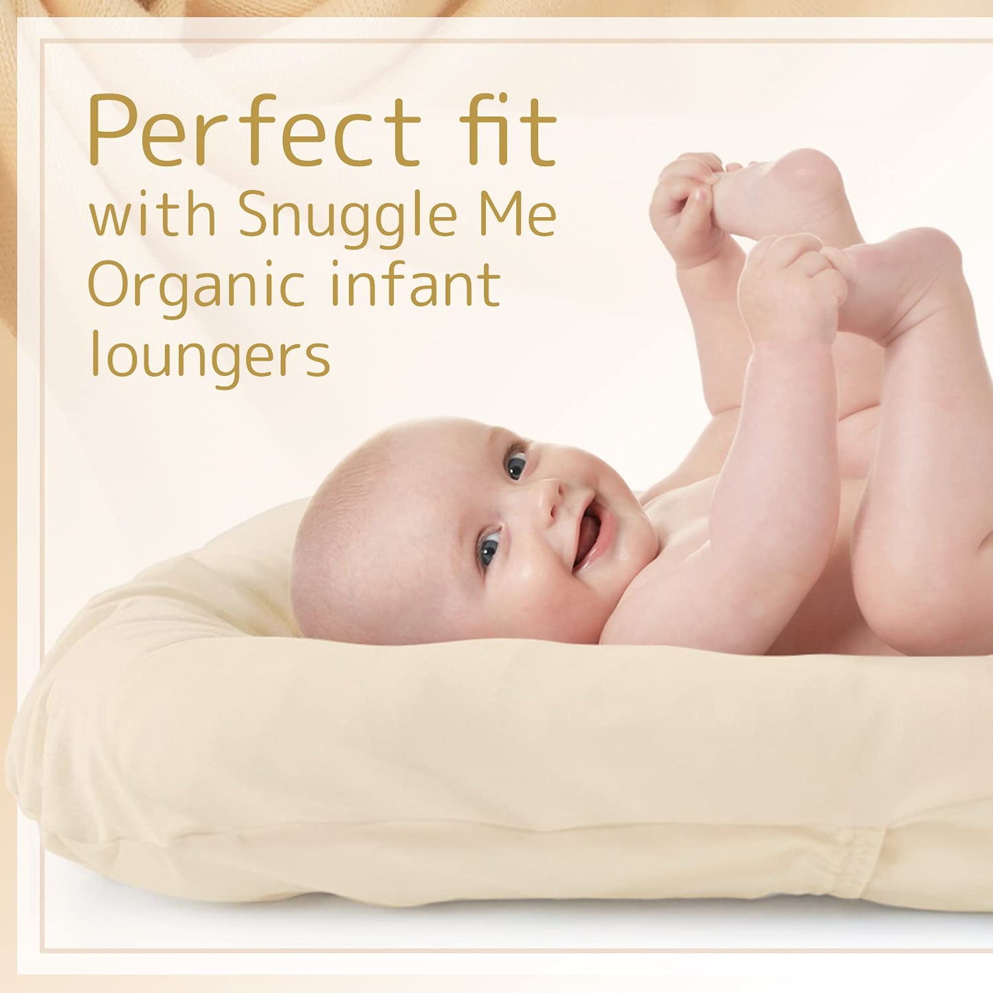 Impresa Infant Lounger Cover Fits Snuggle Me Lounger - Tight Fit - 100% Cotton Sheet For Infant Floor Seat - Machine Washable -