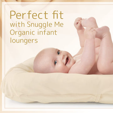 Impresa Infant Lounger Cover Fits Snuggle Me Lounger - Tight Fit - 100% Cotton Sheet For Infant Floor Seat - Machine Washable -