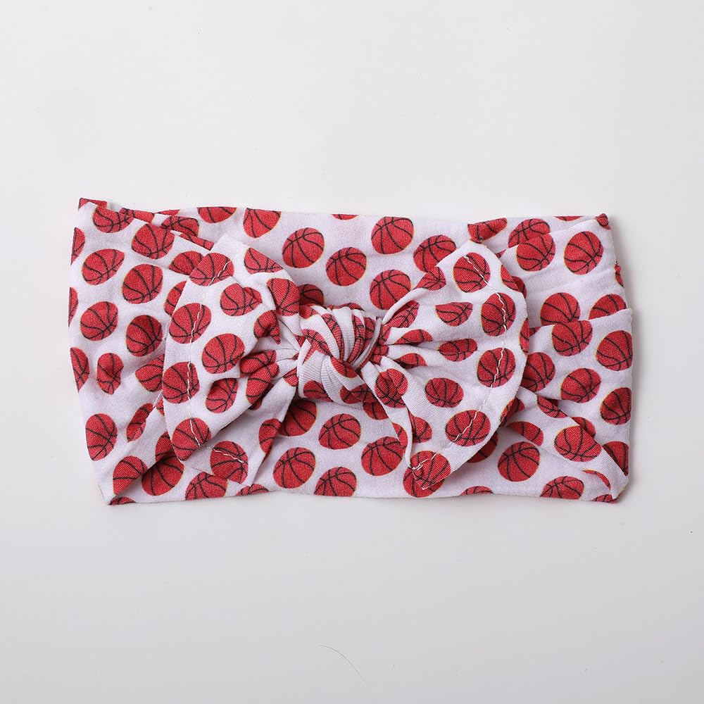 Baby Basketball Headband Turban Babies Basketball Bowknot Baby Basketballs Hair Band Bow BTB12 (A1, Free Size)
