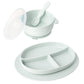 Ullabelle Suction Toddler Plates & Bowls Complete Set W/Spoon- Bpa Free 100% Food Grade Silicone- Microwave & Dishwasher Safe Ba