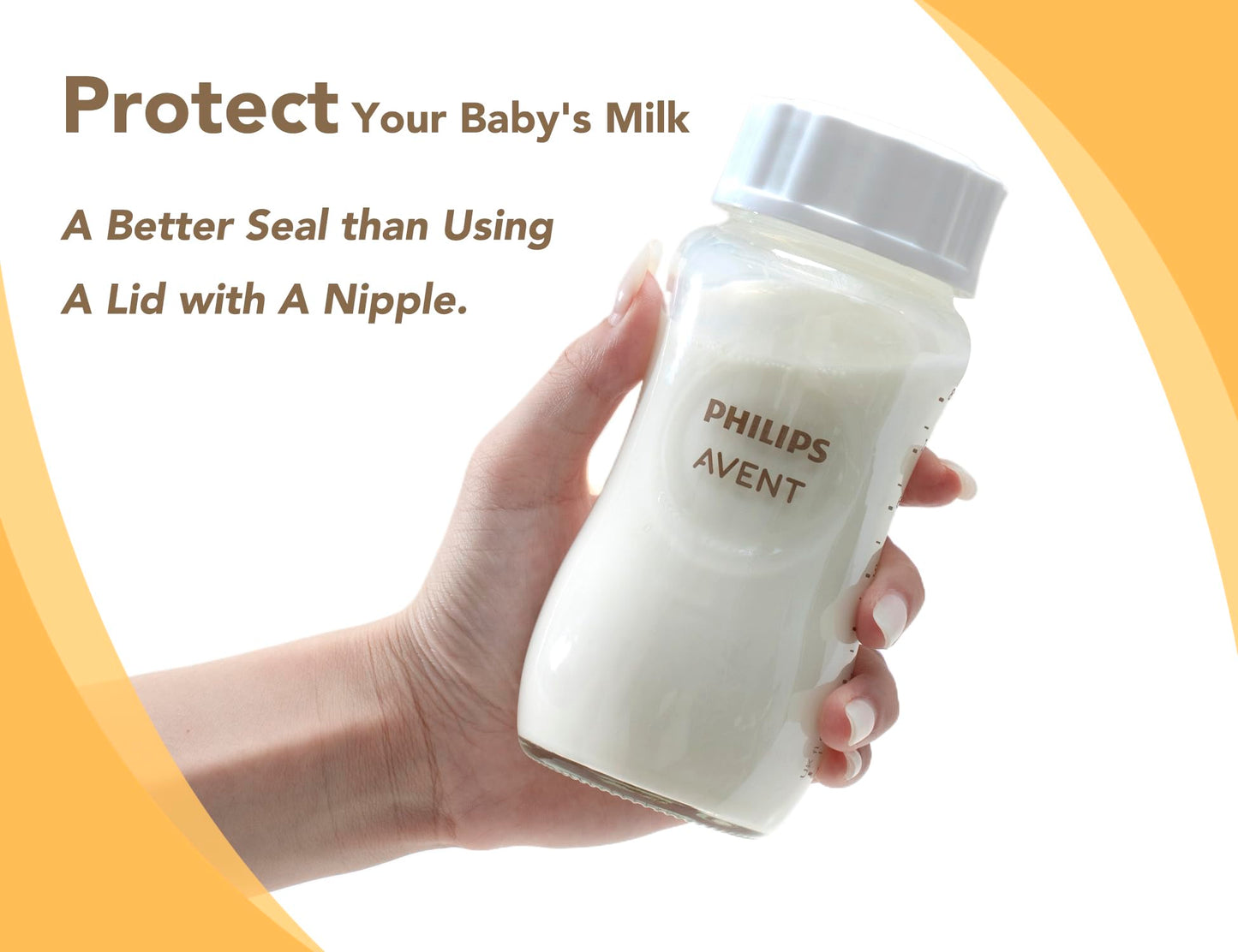 Travel And Storage Bottle Caps Compatible With Avent Baby Bottles, Bottle Lids Replacement, Spill-Proof, Leak-Resistant, Easy-To
