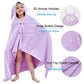 Vauwmsr Kids Hooded Beach Bath Towel Blanket Soft Warm Absorbent Swimming Poncho Shower Towel For Boys Girls, 55' X 28'