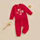 Nokpsedcb Baby Boy Girl Cute Letter Embroidery Long Sleeve Sweatshirt And Elastic Long Pants Toddler Valentine Outfits (Red Be M