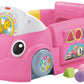 Fisher-Price Baby Learning Toy Laugh & Learn Crawl Around Car Activity Center with Smart Stages for Infants Ages 6+ Months, Pink