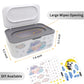 2Pcs Baby Wipes Dispenser, Diaper Wipe Holder With Lid, Refillable Wipes Case Container With Sealing Design, Flushable Wipes Pou