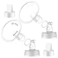 2X 22 Mm Maymom Two-Piece Wide Neck Pump Parts Compatible With Spectra S1,Spectra S2 Pumps And 2 Valves; Incl Wide Mouth Flanges