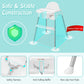 Baby Joy Baby High Chair, 4 In 1 Convertible Highchair For Babies & Toddlers With Adjustable Legs, Double Removable Tray, Safety