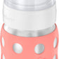 Lifefactory 8-Ounce Stainless-Steel Vacuum-Insulated Wide-Neck Baby Bottle With Stage 2 Nipple (3-6 Months) Cantaloupe (Ls2211Wc