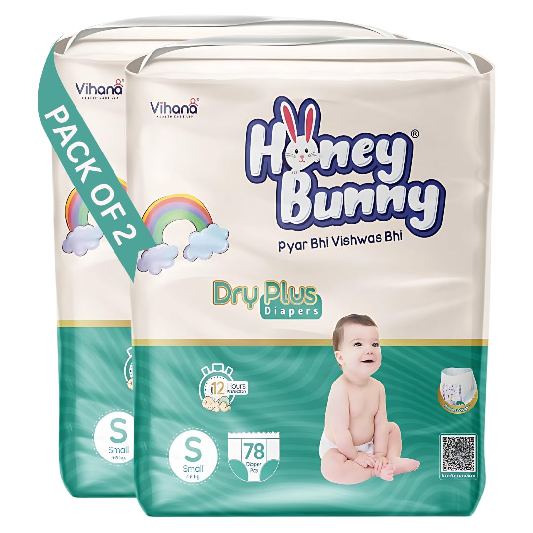 Honey Bunny Baby Diaper Pants Super Soft Dry Plus 12 Hour Protection S156