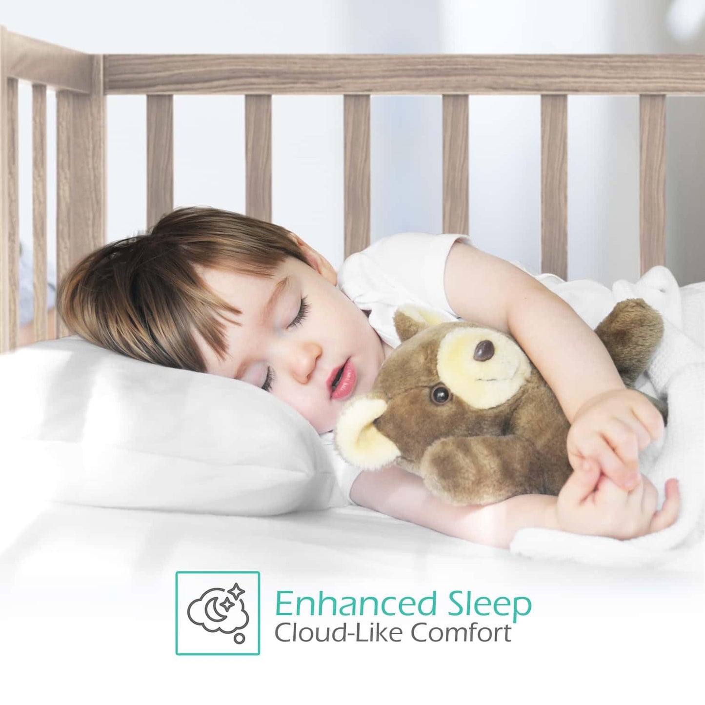 Nestl 4 Pack Toddler Pillow for Sleeping 13 x 18, Small Kids Pillow for Travel, Car, School, Nap, & Toddler Bed, Machine Washabl