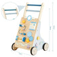 Beright Wooden Baby Walker, Wooden Baby Push Walker, Learning Activity Toys, Baby Push Toy Multiple Activities Center, Gift for